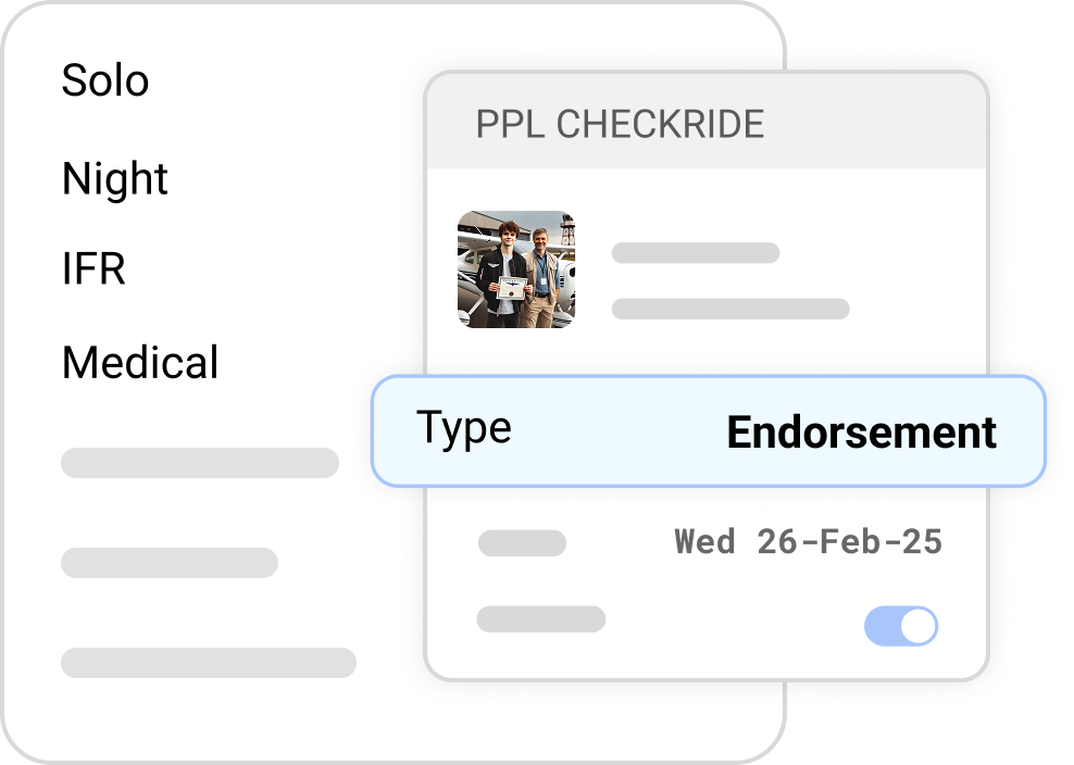 PPL checkride endorsement@3x